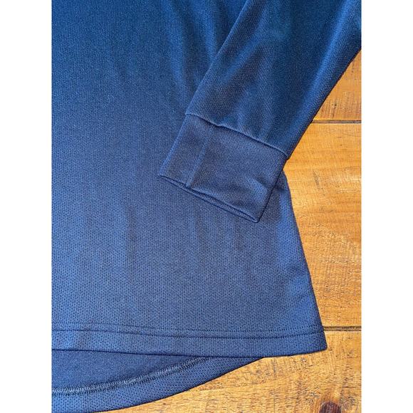 Mens L.L.Bean Navy Blue Long Sleeve Thermal Style Crew Neck Basic Shirt Size L - Picture 2 of 7